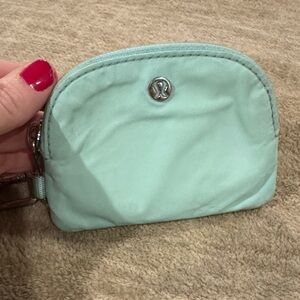 Lululemon Athletica Light Green Cosmetic Pouch